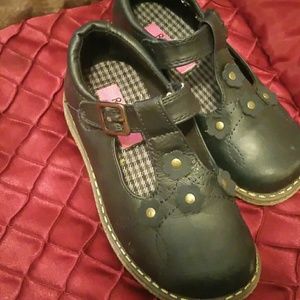 Little Girls Navy Blue Shoes size 10