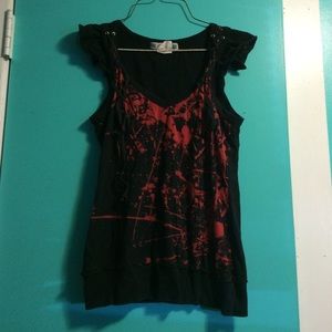 Blood splattered tank