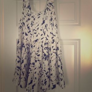 Black and white abstract flowy romper