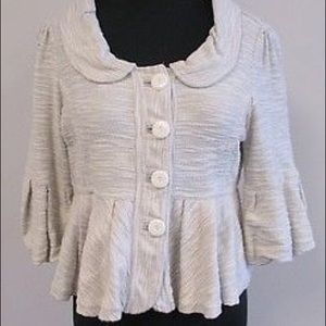 Gray jacket with buttons