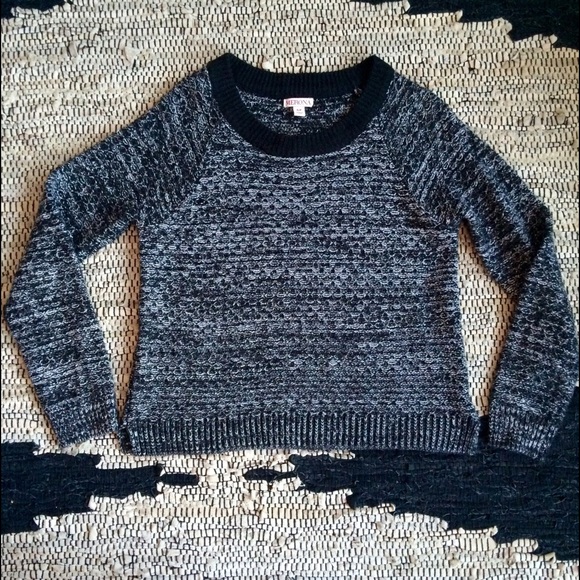 Black and White Knit Sweater