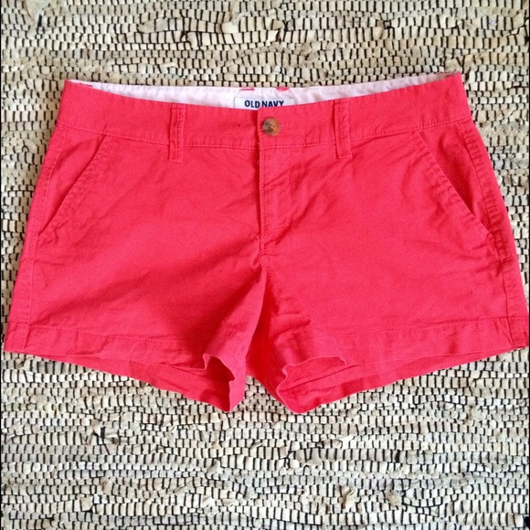 Old Navy Red Chino Shorts