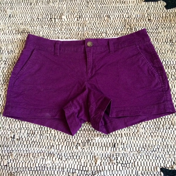 Old Navy purple chino shorts