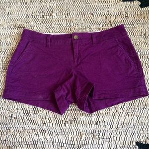 Old Navy purple chino shorts