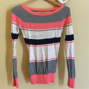 **DONATED** SO striped light sweater
