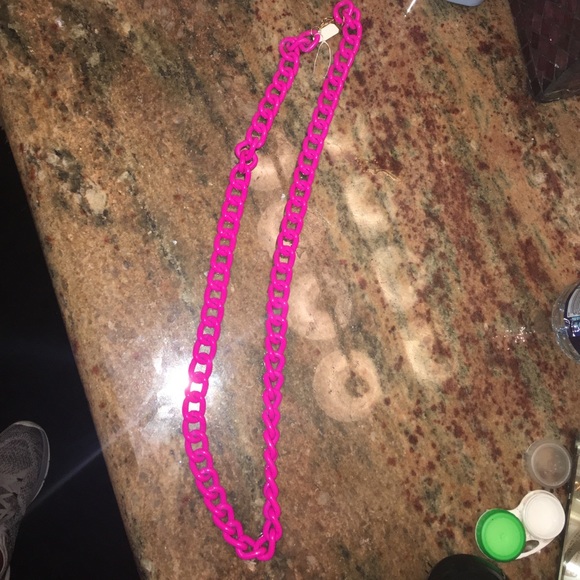 Pink Chain link necklace