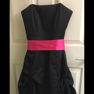 DAVIDS BRIDAL BLACK FORMAL BALL GOWN/DRESS SIZE 10