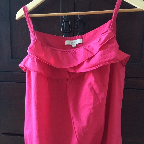 LOFT ruffled tank