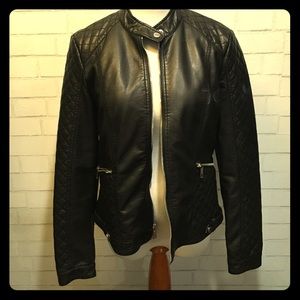 Kenneth Cole black "leather" jacket