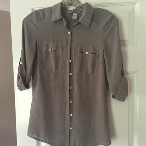 Taupe blouse
