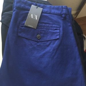 A|X Men's Blue/purple wash slim fit pants W32L32