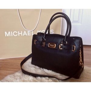 Michael Kors Black Hamilton Purse