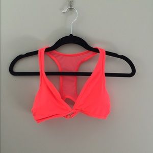 Hot pink swim suit top