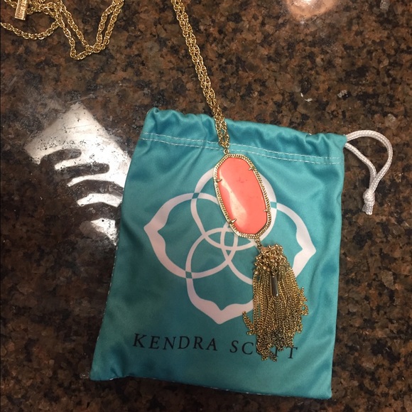 Kendra Scott necklace -coral.
