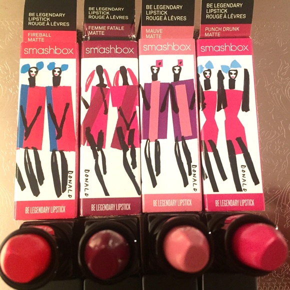 4 NEW Special Edition Smashbox Donald Lipsticks