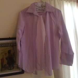 Light pink/purple striped shirt