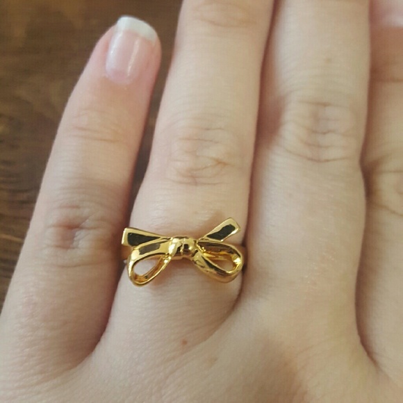 kate spade Jewelry - NWT Kate Spade Gold Bow Ring Size 8