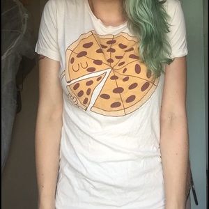 Threadless pizza shirt - L