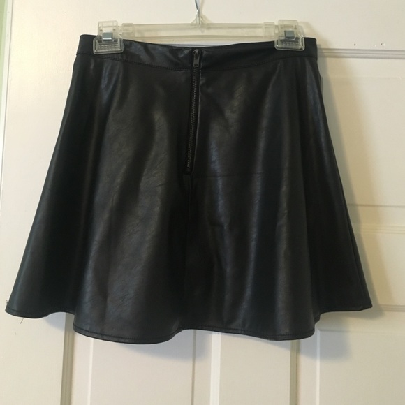 Faux Leather Skirt - Picture 3 of 4