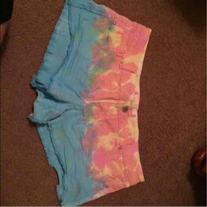 Tie dye shorts