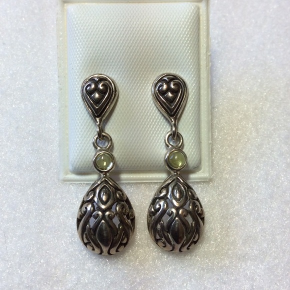 FINAL SALE PRICE Blue Buddha Designer Silver Earrings - Picture 1 of 1