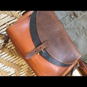 Madewell multicolor leather satchel bag