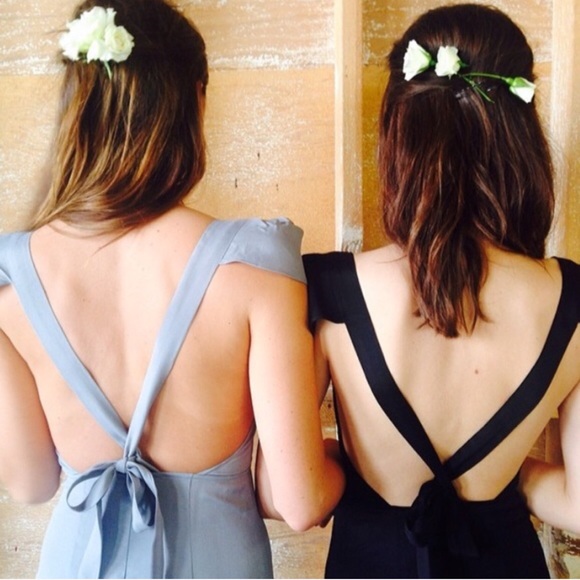 Reformation Cherry Dress - black textured floral