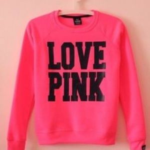 Pink Victoria secret sweatshirt