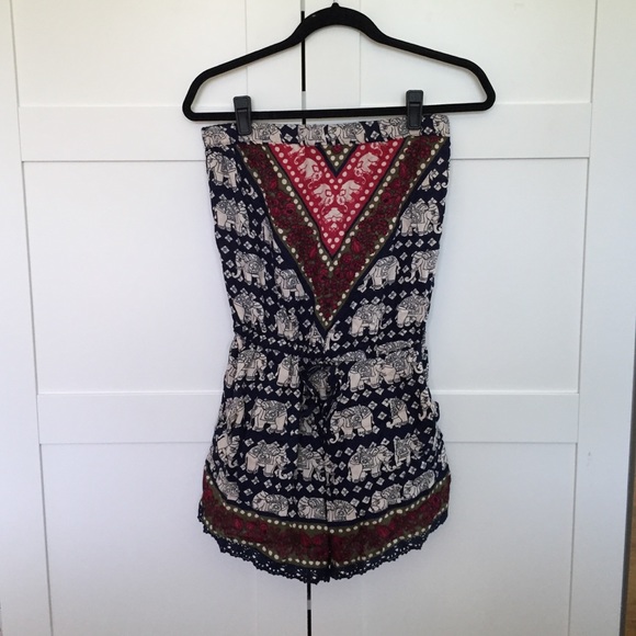 Angie strapless romper