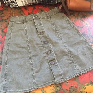Mossimo green taupe retro 90s mini skirt