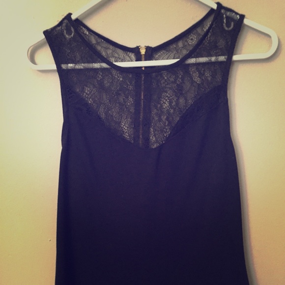 Black tank top