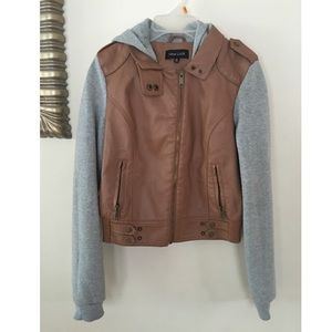 Brown bomber jacket