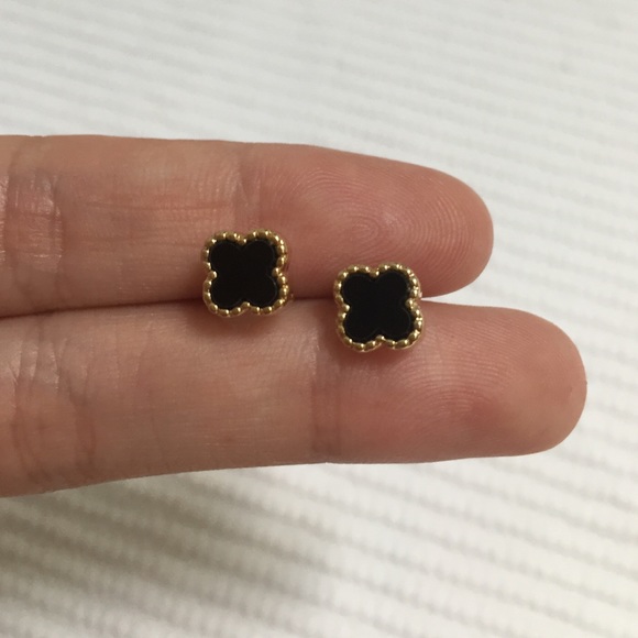 Black and Gold Earrings