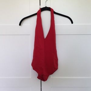 American Apparel halter bodysuit