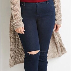 Dark Blue Ripped Jean