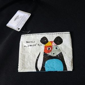 "Barely sqeakin' by." coin purse