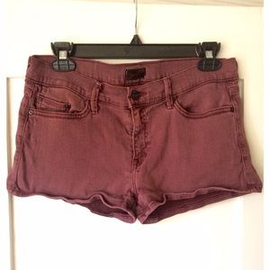 Mother Denim Wineberry Shorts