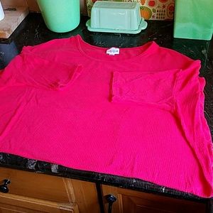 Lularoe orange ribbed Irma Large