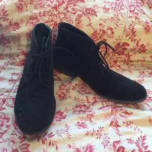 Black Suede Madden Girl Tie Up Ankle Boots 🌟