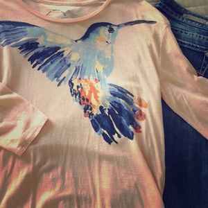 Beautiful Bird 3/4 Sleeve Top