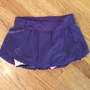 Purple Lululemon size 2 tennis/workout Skort
