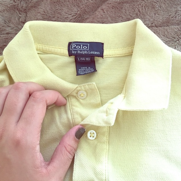 Polo by Ralph Lauren in a soft yellow! Authentic