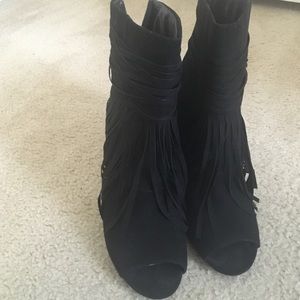 The perfect faux suede booties