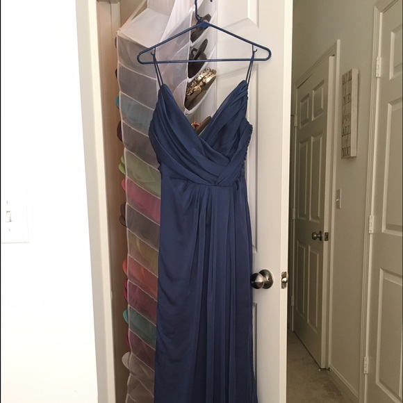 Navy blue Jim hjelm bridesmaids dress size 8
