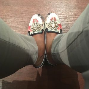 Floral smoking Slippers