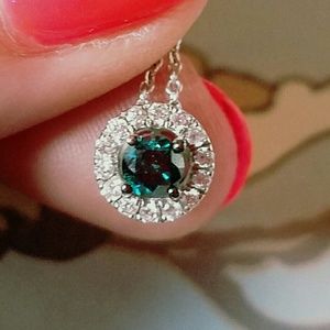 1/4CT LeVian Blue Diamond Pendant