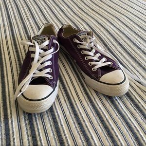 Unisex Plum Converse All-Star Low Top Sneakers