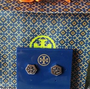 SOLD OUTAuthentic Tory Burch Hexagon Stud earrings