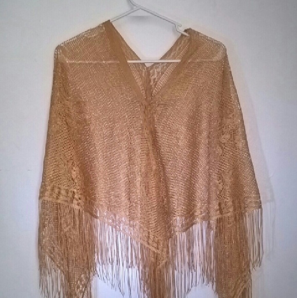 Crocheted poncho