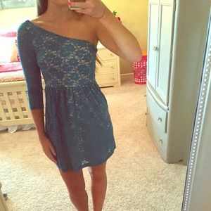 Francesca's one shoulder lace dress